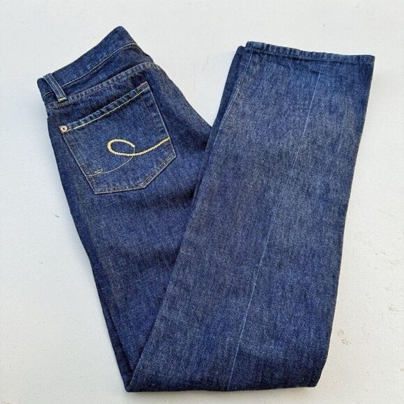 Seven 7 Denim Jeans Women Boot Cut Blue 100% Cotton Size 32 (Tag 29) - Picture 1 of 13
